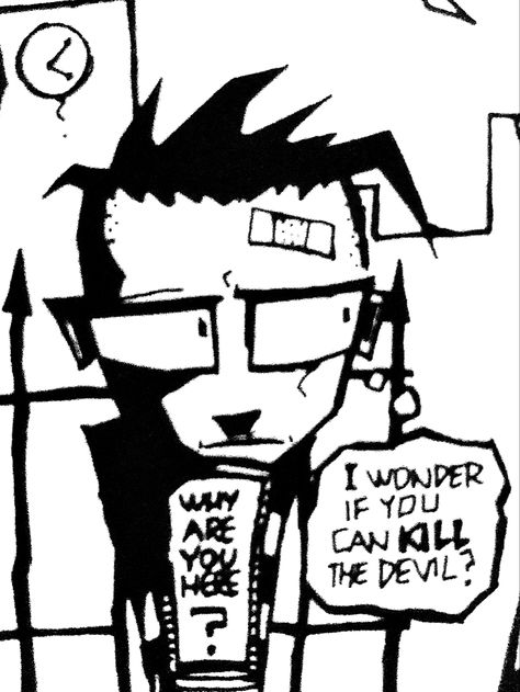 Jthm Johnny, Johnny The Homicidal Maniac, Jhonen Vasquez, Scott Pilgrim Comic, Losing My Religion, Invader Zim, Scott Pilgrim, Feeling Sick, Emo Scene