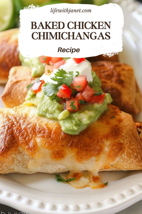 Baked Chicken Chimichangas, Chicken Chimichanga, Chicken Chimichangas, Chimichanga Recipe, Cooking Chicken To Shred, Chicken Burritos, Mesa Arizona, Oven Baked Chicken, Oven Dishes