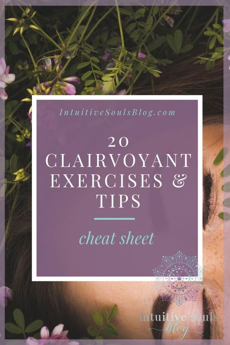 These 20 clairvoyant exercises and tips are all you need to open your third eye and start developing your abilities with confidence. Because they are SO easy, they are perfect for beginners (definitely try number 11 and 17!) #clairvoyance #psychic #intuitivesoulsblog Clairvoyant Psychic Abilities, Psychic Development Exercises, Psychic Development Learning, Open Your Third Eye, Opening Your Third Eye, Energy Healing Spirituality, Breaking In, Number 11, Psychic Development