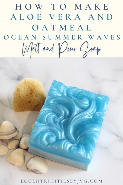 Melt And Pour Soap Ideas Design, Aloe Vera Soap Recipe Melt And Pour, Melt And Pour Soap For Sensitive Skin, Soap Base Melt And Pour, Melt And Pour Soap Base, Mermaid Soap Melt And Pour, Soap Melt And Pour, Summer Diy Projects, Handmade Soap Recipes