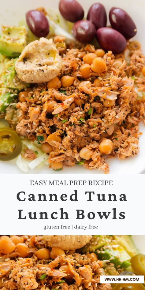 Lunch Meal Prep Tuna, Tuna Bowl Meal Prep, Healthy Tuna Bowl Recipes, Tuna And Lentils Recipe, Canned Tuna Bowl Recipe, Tuna Bowl Healthy, Canned Tuna Meal Prep, Tuna Protein Bowl, Canned Tuna Lunch Ideas