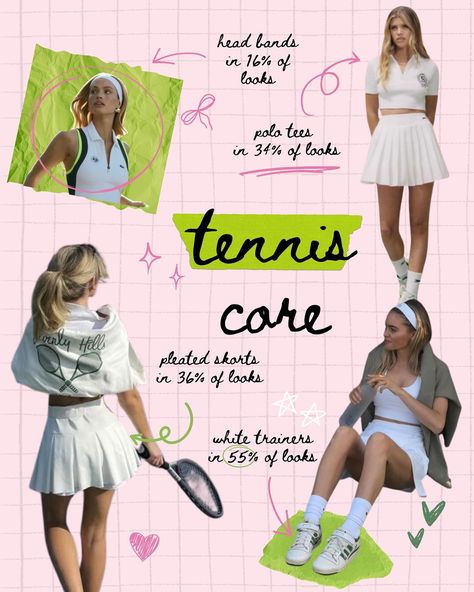 styled by you!!!! thank you guys for adding your pins to the board!!! should we do more of these? 🎾📌 i asked you guys to add all your favourite tennis core outfits and analysed 50 looks from our pinterest board and this the common outfit combination i found! i hope these stats help you build your outfit around this trend for spring 🌷📊 follow @airasfashiondiary for more tea on fashion, beauty and pop culture ☕️ Tags 🏷️ #tenniscore #tennisaesthetic #tennisfan #challengers #zendaya #challenge... Tennis Core Aesthetic Outfits, Tennis Core Outfits, Tennis Core Aesthetic, Tennis Outfits Aesthetic, Zendaya Challengers Outfits, Tenniscore Aesthetic, Tennis Aesthetic Outfit, Challengers Zendaya, Zendaya Challengers