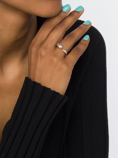 Shop Georg Jensen Mercy small ring with Express Delivery - Farfetch Georg Jensen Ring, Top Engagement Rings, Small Ring, Gold Rings Jewelry, Twist Ring, Georg Jensen, Small Rings, Wrap Rings, Fine Rings