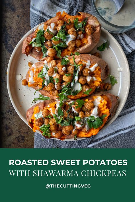 Chickpea Recipe, Potato Chickpea, Sweet Potato Nachos, Sweet Potato Breakfast, Crispy Chickpeas, Dessert Easy, Chickpea Recipes, Recipes Dessert, Roasted Chickpeas