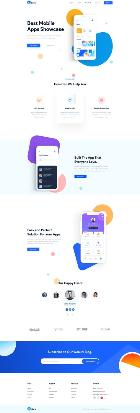 Mobile App Website, Web Design Websites, Web Design Mobile, App Website, App Landing Page, Mobile Web Design, Creative Web Design, Web Ui Design, Website Design Layout