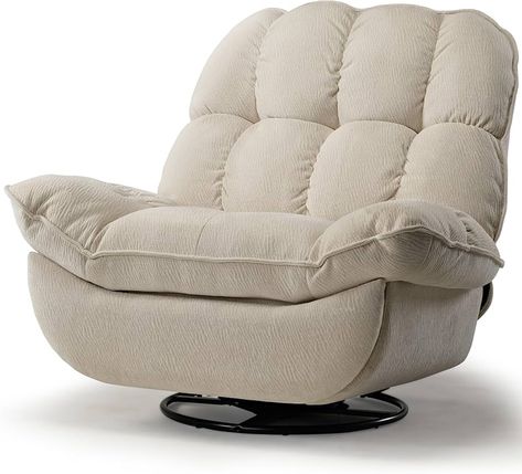 Amazon.com: EUREKA ERGONOMIC Swivel Rocker Recliner Big and Tall Recliners, Recliner Rocking Chair Nursery Glider Chair, Overstuffed Chair Recliner Chairs for Adults, 360° Swivel Chairs for Living Room, Grey : Home & Kitchen Nursery Glider Chair, Chair Nursery, Living Room Beige, Chairs For Living Room, Overstuffed Chairs, Chair Recliner, Nursery Glider, Rocking Chair Nursery, Recliner Chairs