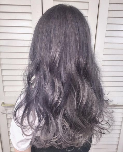 Gray Violet Hair, Purplish Grey Hair, Dark Grey Purple Hair, Purplish Brown Hair, Gray Purple Hair, Ashy Purple Hair, Ash Purple Hair, Purple Gray Hair, Purple Grey Hair