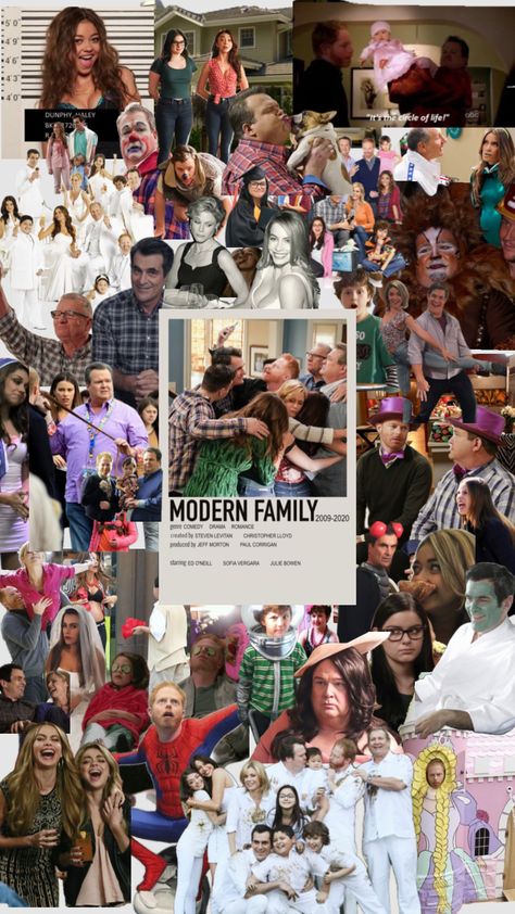 Modern Family Funny, Ed O Neill, Family Wallpaper, Phil Dunphy, Family Collage, Julie Bowen, Family Poster, Family Funny, Wallpaper Modern