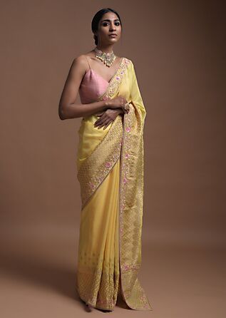 Yellow Banarasi Saree, Summer Saree, Bridal Sarees Online, Saree Drapes, Wedding Sarees Online, Character Wardrobe, Kalki Fashion, Latest Saree, Culture Fashion