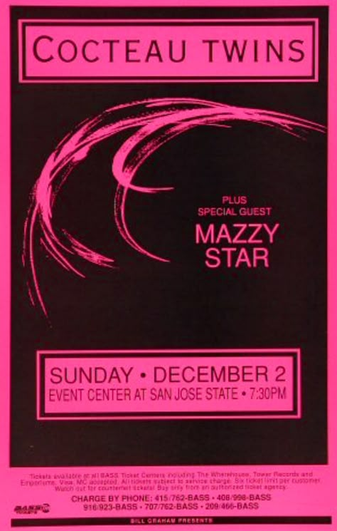 Promo Flyer, Cocteau Twins, Dark Wave, Mazzy Star, Dorm Posters, Concert Poster, I'm With The Band, Gig Posters, Music Film