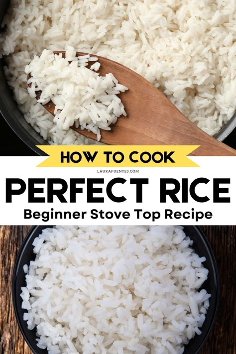 Cook Rice In Microwave, Dinner For Crowd, Stove Top Rice, Stovetop Rice, Sauteed Zucchini Recipes, Perfect White Rice, Cooked Rice Recipes, Kitchen Ovens, Fluffy White Rice