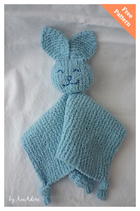 8 Easy Bunny Lovey Blanket Free Knitting Pattern - Page 2 of 2 Bunny Blanket Buddy, Baby Mittens Knitting Pattern, Baby Mittens Knitting, Lovey Blanket Pattern, Baby Blanket Knitting Pattern Easy, Mittens Knitting, Knitted Bunnies, Bunny Knitting Pattern