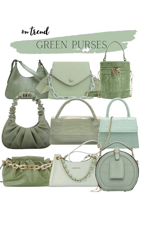 Shein Must Haves, Green Purse Outfit, Green Purses, Miami Trip, Shein Accessories, 2024 Wardrobe, Purse Outfit, Bag Names, Green Purse