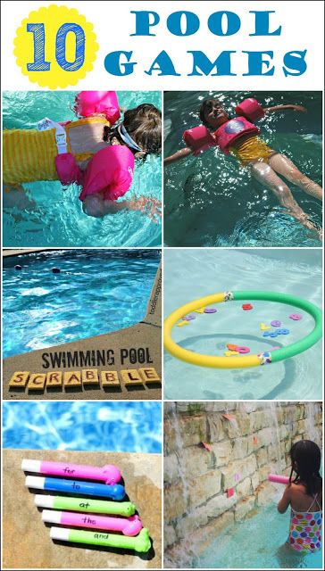 10 Pool Games for Kids - Looking for ways to beat the heat this summer? Try these fun pool games and have fun with the whole family. Also, learn about how kids can be water safe using the Stearns Puddle Jumper. sponsored Pool Games For Kids, Fun Pool Games, Swimming Games, Kids Mess, Swimming Pool Games, Aquatic Therapy, Pool Party Games, Puddle Jumper, Pool Party Ideas