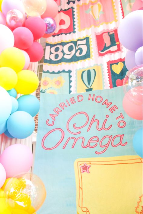 Gamma Chi Signs Bid Day, Chi O Bid Day Themes, Sign Sealed Delivered Bid Day, Alpha Chi Omega Bid Day Themes, Chi Omega Bid Day Themes, Cute Bid Day Themes, Signed Sealed Delivered Bid Day, Bid Day Themes Unique, Sorority Banner Ideas