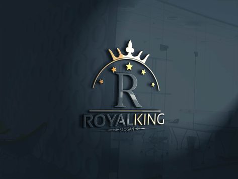 Royal King Logo by Josuf Media on @creativemarket Background For Logo, Logo Designs Ideas, Logo King, Us Logo, Logo Background Design, King Logo Design, Rupesh Name Logo, Kings Logo Design, Png King Logo