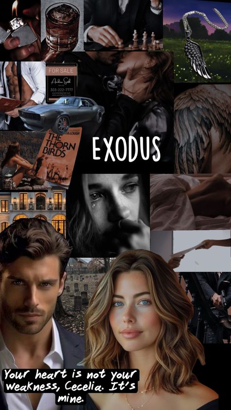 Exodus by Kate Stewart #exodus #theravenhoodseries #katestewart #tobiasandcecilia #books #book #bookaesthetic #bookish #booklovers #booklover #bookaesthetics #romance Exodus Book, Kate Stewart, Book Pins, I Love Reading, Book Nooks, Book Of Life, Book Characters, Love Reading, Book Aesthetic