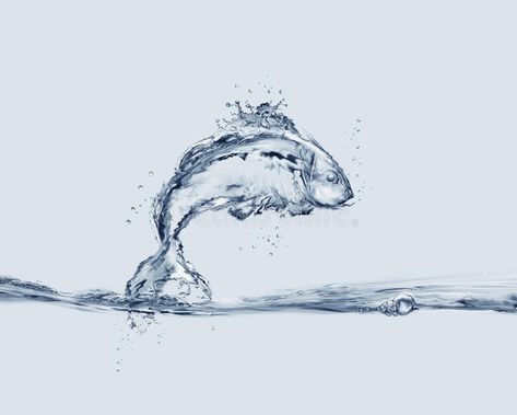 Jumping Into Water, Rainy Wallpaper, Ancient Tools, Water Images, Glass Photography, Super Powers Art, Water Drawing, Fish Stock, Water Effect