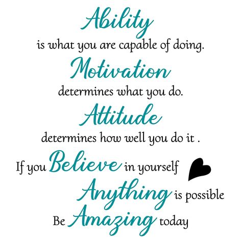 PRICES MAY VARY. 🎁【Inspirational Saying】It contains 3 sheet Vinyl Wall Quotes Stickers, ability, motivation and attitude quotes, If you Believe in yourself, everything is possible, and be amazing today, each pack measures 20×30cm /7.87×11.8 inches 💡【Premium Material】inspirational saying home decals are made of quality matte finish vinyl material, waterproof, non-toxic, and durable to serve you for a long time, very easy to remove, and will not leave any residue or glue on your surface 🎨【Match Wall Decal Quotes Inspirational, Inspirational Quotes Decals, Quotes Stickers, Believe In Yourself Quotes, Inspirational Wall Decals, Dorm Room Walls, Vinyl Wall Quotes, Quote Decals, Today Quotes