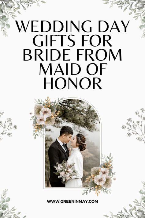 Wedding Day Gifts for Bride from Maid of Honor Best Gift For Bride, Wedding Day Bridesmaid Gifts, Best Friend Wedding Gifts, Bridal Gifts For Bride, Bridesmaid Gifts From Bride, Thoughtful Wedding Gifts, Wedding Maids, Gifts For Bride, Sister Wedding Gift