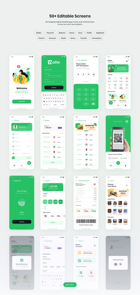 Wallie - Digital Wallet App UI KIT Wallie - Digital Wallet App UI KIT #Paid, #Wallet, #sponsored, #Digital, #Wallie, #KIT Mobile Wireframe, Application Ui Design, Desain Ux, Ui Ux 디자인, App Design Layout, Ux App Design, Android App Design, Ui Ux App, Mobile App Design Inspiration