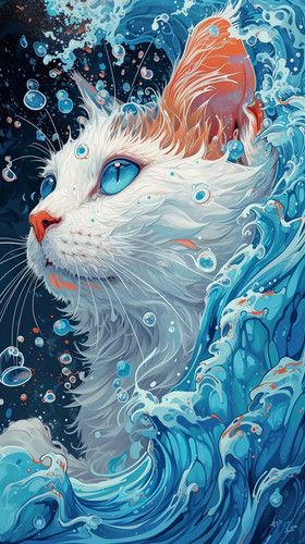 Cat Phone Wallpaper, Bulldog Art, Warrior Cats Art, Three Friends, Cool Wallpapers Art, Warrior Cat, Arte Animal, 판타지 아트, Dreamy Art