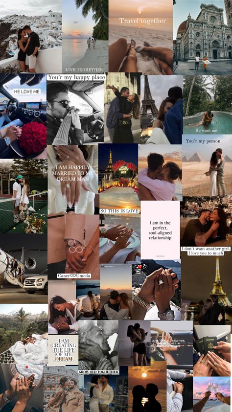 Soulmate Vision Board, Relationship Vision Board, Vision Board Themes, Vision Board Success, Country Relationship Goals, Vision Board Collage, Manifesting Vision Board, Family Collage, Vision Board Examples