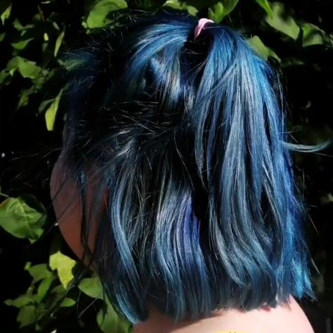 Blue short hair  Cheveux court bleu Blue Short Hair, Blue Shorts, Short Hair, Short Hair Styles, Long Hair Styles, Hair Styles, Hair, Blue, Beauty