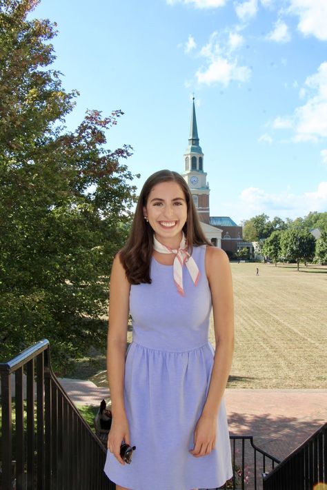 Why Wake Forest University? Why I picked Wake 4 Years Ago Preppy Style Spring, Preppy College, Jack Rogers Sandals, Ladylike Dress, Preppy Spring, Wake Forest University, Wake Forest, Preppy Style Summer, Preppy Summer