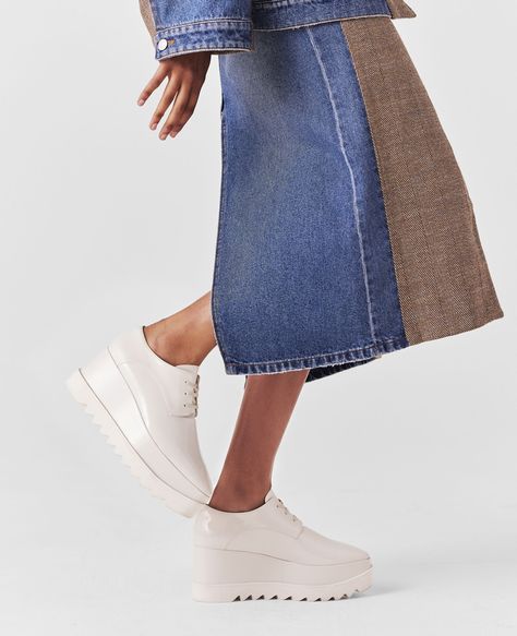 Boy Outerwear, Short Denim Skirt, Knitwear Dress, Stella Mccartney Elyse, Back Women, 10th Anniversary, Adidas Tops, Skirted Swimwear, Espadrilles Wedges