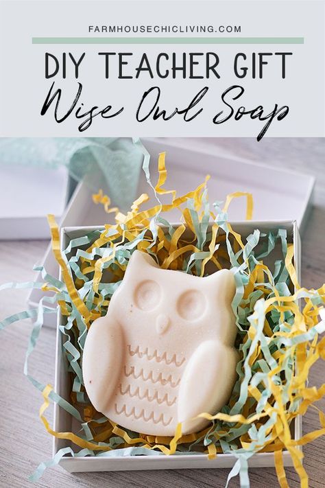 You can’t go wrong making these adorable Owl Goat Milk And Honey Soap teacher gifts. https://farmhousechicliving.com/teacher-gift-ideas-diy-milk-and-honey-soap/ Milk And Honey Soap Recipe, Honey Gift Ideas, Teacher Gift Ideas Diy, Quick Teacher Gifts, Honey Soap Recipe, Diy Coffee Candle, Inexpensive Teacher Gifts, Milk And Honey Soap, Homemade Gifts For Friends