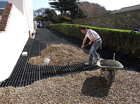 Gravel Front Garden Ideas, Playground Landscape, Terrace Lighting, Garden Ideas Uk, Design Fireplace, Grill Party, Gravel Driveway, Diy Bbq, Path Ideas