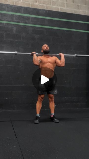 CHRISTOPHE BESNARD on Instagram: ". EVERY 2 minutes FOR 20 minutes (10 sets) : 10 hang muscle clean + 10 hang squat clean + 10 shoulder press (strict press) + 10 push press.  Levels : XL : 10+10+10+10 M : 8+8+8+8 XS : 6+6+6+6  Weight : Empty Bar (20kg Men / 15kg Women)  #crossfit #fitness #workout #wod #training #barbell #empty #reps #core #strength #strong #barbellcycling" Crossfit Squat Workout, Barbell Clean And Press, Proper Deadlift Form, Crossfit Back Workout, Full Body Gym Routine, Barbell Workout Mens, Crossfit Exercises, Squat Clean, Crossfit Men