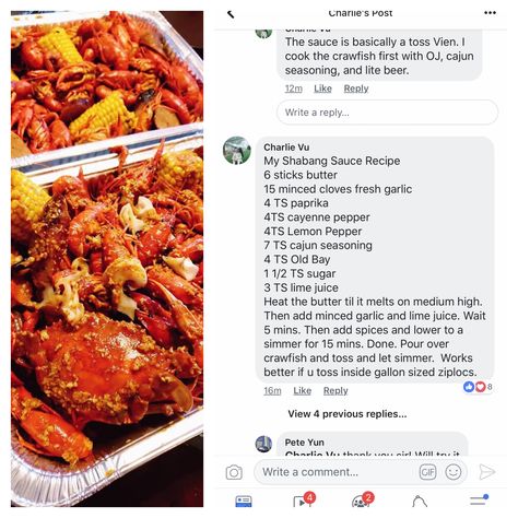 Crawfish Broil Recipes, Shabang Seafood Sauce, Crawfish Boil Sauce, Crawfish Recipes Boiled, Crab Boil Recipe Cajun Sauce, Mr And Mrs Crab Sauce Recipe, Boiling Crab Recipe Whole Shabang Sauce, Sauce For Crab Legs Dipping, Boiling Crab Recipe Whole Shabang