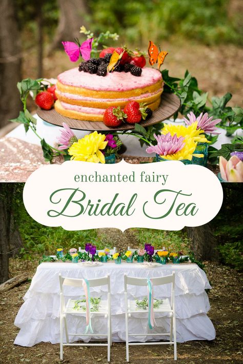 Fawn: Enchanted Fairy Bridal Tea with Oriental Trading FUN365   #ad Bridal Shower Fairy Garden, Fairy Bridal Shower Theme, Fairycore Bachelorette, Fairy Garden Bridal Shower Ideas, Fairy Bridal Shower Ideas, Fairy Bachelorette Party, Fairycore Wedding, Garden Party Theme, Garden Bridal Showers