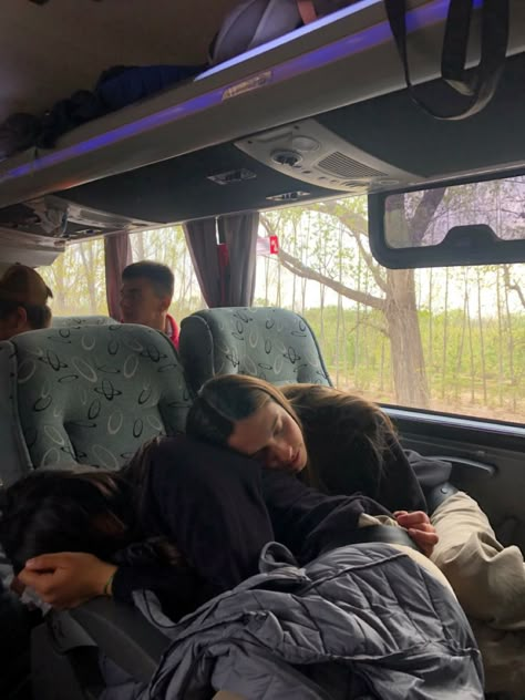 School Ski Trip, School Trip Aesthetic, Napping Together, You Are My Moon, Space Center, Bus Travel, School Trip, Teen Life, The Bus