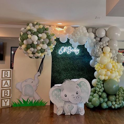 Balloon Decoration For Birthday, Elephant Baby Shower Theme Boy, Elephant Decorations, Baby 2024, Surprise Birthday Decorations, Elephant Baby Shower Decorations, Elephant Baby Shower Boy, Adventure Baby Shower, Baby Birthday Decorations