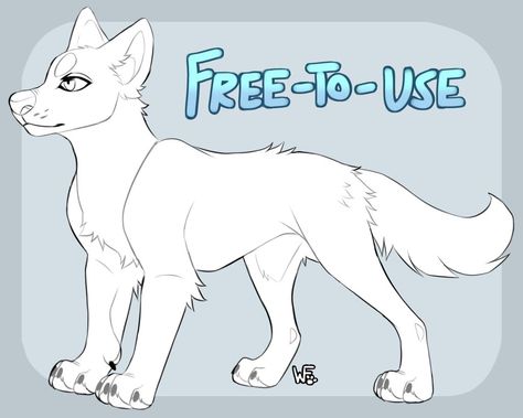 wolf base F2U by WHlT3FANG on DeviantArt Wolf And Human Drawing, Wolf Oc Base, Wolf Base Drawing, How To Draw A Wolf, Wolf Drawing Reference, Dog Base, Animal Base, Wolf Anime, Wolf Base