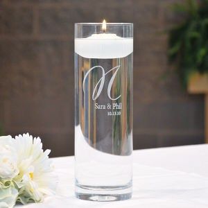 Floating Unity Candles | Engraved Floating Unity Candles White Floating Candles, 2012 Wedding, Unity Candles, Unity Ceremony, Memorial Candle, Unity Candle, Cylinder Vase, Unique Wedding Ideas, Candle Vase