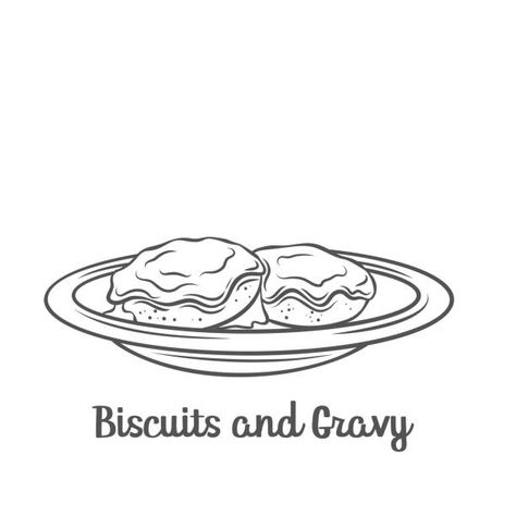 Biscuits And Gravy Drawing, Biscuits And Gravy Tattoo, Biscuit Tattoo, Biscuit And Gravy, Biscuits And Gravy, Body Is A Temple, Creative Drawing, Future Tattoos, Journal Ideas