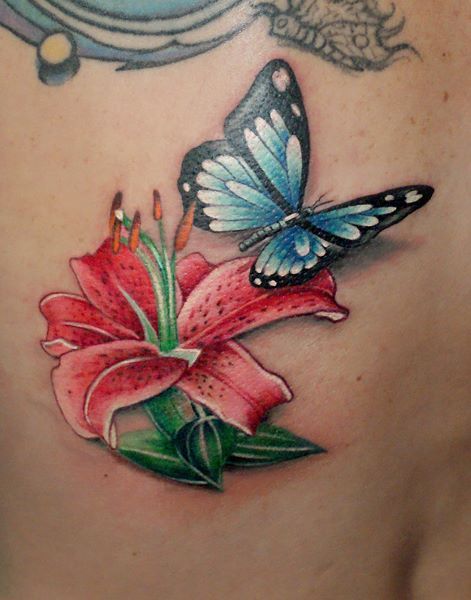 Butterfly Tattoo By Krystof Bluenote Tattoo Las Vegas NV Vegas Tattoos, Flower And Butterfly Tattoo, Tattoo With Meaning, Butterfly Tattoo Cover Up, Butterfly With Flowers Tattoo, Lotus Tattoos, Vegas Tattoo, Butterfly Tattoo Meaning, Almond Flour Bread