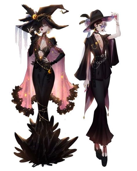 Witch Art, Female Character, Fashion Design Drawings, Drawing Clothes, 영감을 주는 캐릭터, Female Character Design, Character Design References, Rimmel, Fantasy Clothing