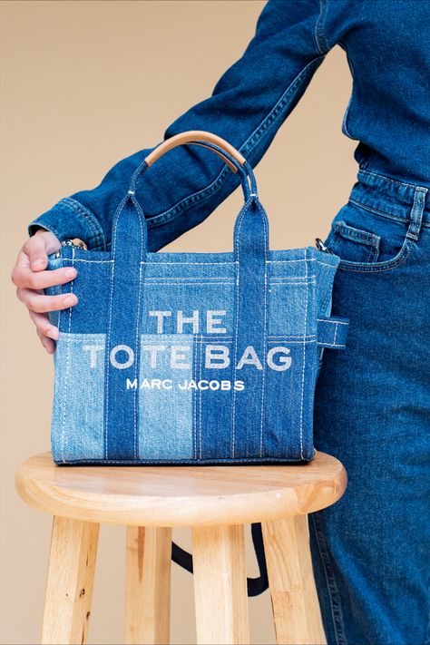 Jeans Bags Ideas, Blue Convertible, Marc Jacobs Tote Bag, Bag Jeans, Dream Bags, Marc Jacobs Tote, Denim Tote Bags, Denim Tote, Jeans Bag