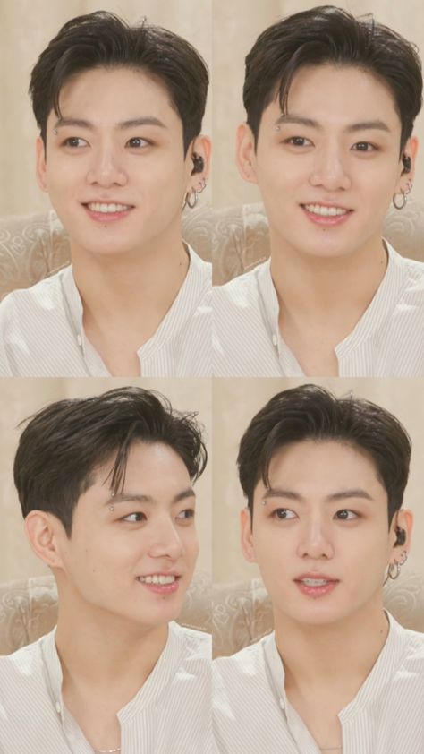 Asian Men Round Face Hairstyles, Clean Korean Haircut Men, Korean Clean Haircut For Men, Jungkook With Short Hair, Round Face Hairstyles Mens Long, Round Face Hairstyle Men, Asian Men Hairstyle Square Face, Korean Side Part Hair Men, Korea Men Hairstyle