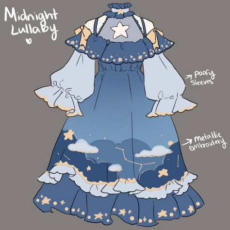 Night Sky Aesthetic, Vestidos Anime, Ui Website, Artistic Fashion, Dress Design Drawing, Clothing Design Sketches, Life Nature, Drawing Anime Clothes, Dress Design Sketches