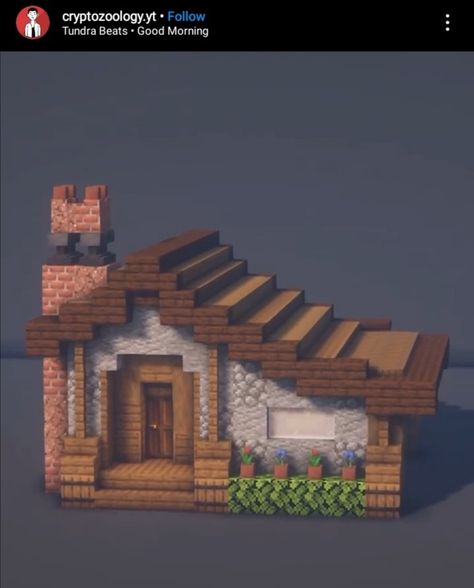 Minecraft Houses Spurce, Cute Mini Houses Minecraft, Simple House Ideas Minecraft, Minecraft Village Protection, Minecraft Elemental Builds, Minecraft House Simple Survival, Villager Home Minecraft, Minecraft Storage Shed Ideas, Town Center Minecraft Ideas