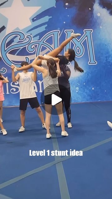 Deryn | THE CHEER KIN on Instagram: "Day 9 of 21 days of creative stunts✨Level 1! #cheer #cheerleading #cheerleader #cheerleaders #allstarcheer #allstarcheerleading #allstarcheerleader #cheerstunt #cheerstunts #cheerleadingstunts #cheercomp #cheercompetition #cheerworlds #cheerleadingworlds #level1cheer #level2cheer #level3cheer #level4cheer #level5cheer #level6cheer #level7cheer #varsitycheer #highschoolcheer #cheerflyer #cheercoach #tglc #seniorelite #cheerextreme #cheerathletics #cheerteam" Cheer Level 1 Stunts, Level 2 Stunts Cheer, Level One Cheer Stunts, Level 2 Cheer Stunts, Level 1 Cheer Stunts, Cheer Stunts Middle School, Cheer Stunts For Little Kids, Cheerleading Routine, Cheer Pyramids