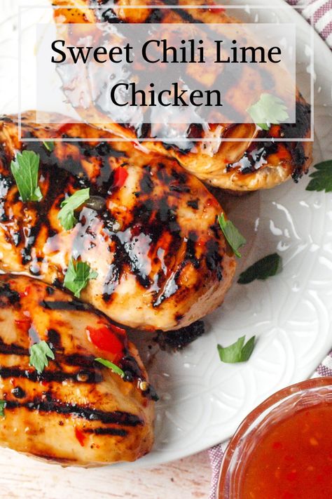 Sweet Chili Lime Chicken Skewers, Sweet Chili Lime Chicken, Chilli Lime Chicken Marinade, Sweet Chili Chicken Marinade, Sweet Chili Lime Sauce, Chili Lime Marinade For Chicken, Sweet Chili Marinade, Sweet Thai Chili Chicken, Chili Lime Chicken Marinade