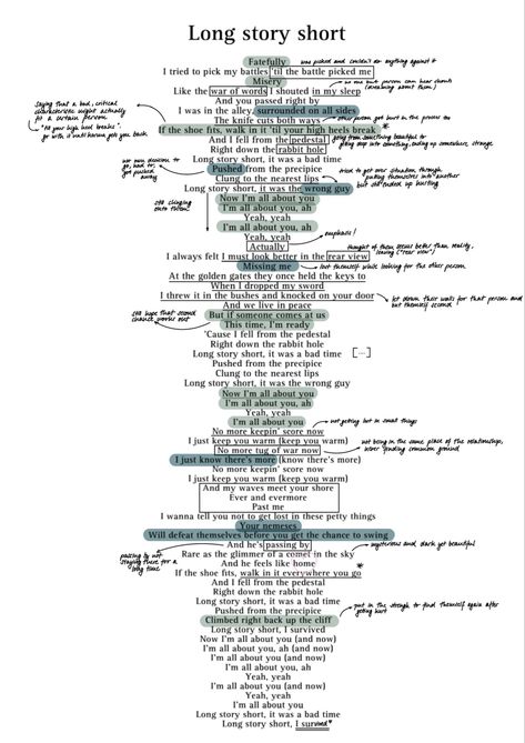 Analysis of “Long story short” by Taylor Swift Long Live Taylor Swift Handwriting, Taylor Swift Lyrics Explained, Taylor Swift Long Story Short Tattoo, Taylor Swift Wallpaper Long Story Short, Taylor Swift Vocabulary Words, Annotated Taylor Swift Lyrics, Taylor Swift Lyric Analysis, Taylor Swift Lyrics Analysis, Taylor Swift Song Analysis