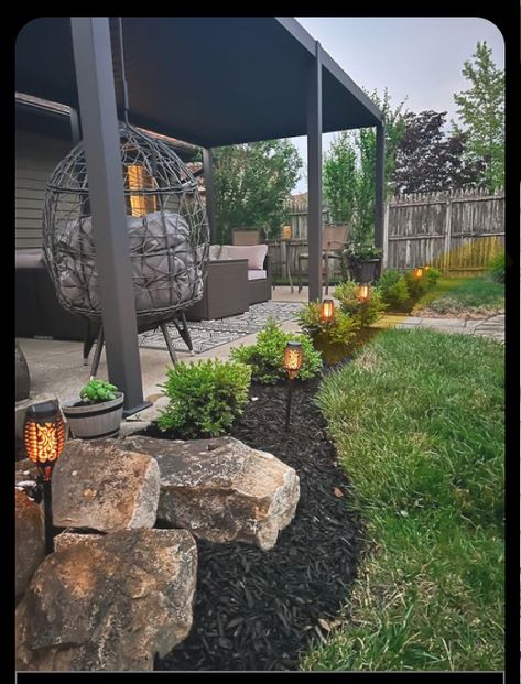 Backyard Inspo Patio, Barndo Ideas, Backyard Goals, Outdoor Vibes, Backyard Upgrades, Front Yard Decor, Family Backyard, Garage Patio, Summer Backyard